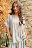 Kiti Paisley Damask Hitch Tee Mocha